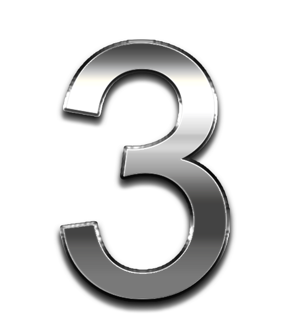 3 png, 3 three number png, 3 three png, 3 digit png, 3 number png, 3 metal text PNG images, 3 png transparent background